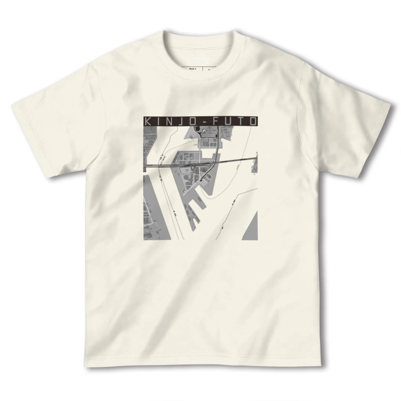 【金城ふ頭(愛知県)】地図柄ヘビーウェイトTシャツ