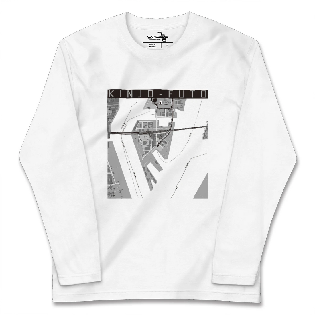 【金城ふ頭(愛知県)】地図柄ロングスリーブTシャツ