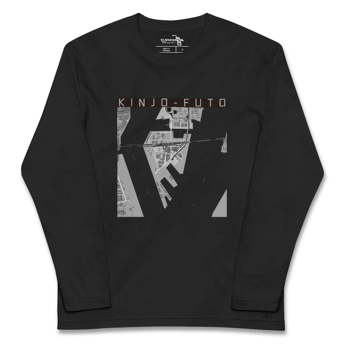 【金城ふ頭(愛知県)】地図柄ロングスリーブTシャツ