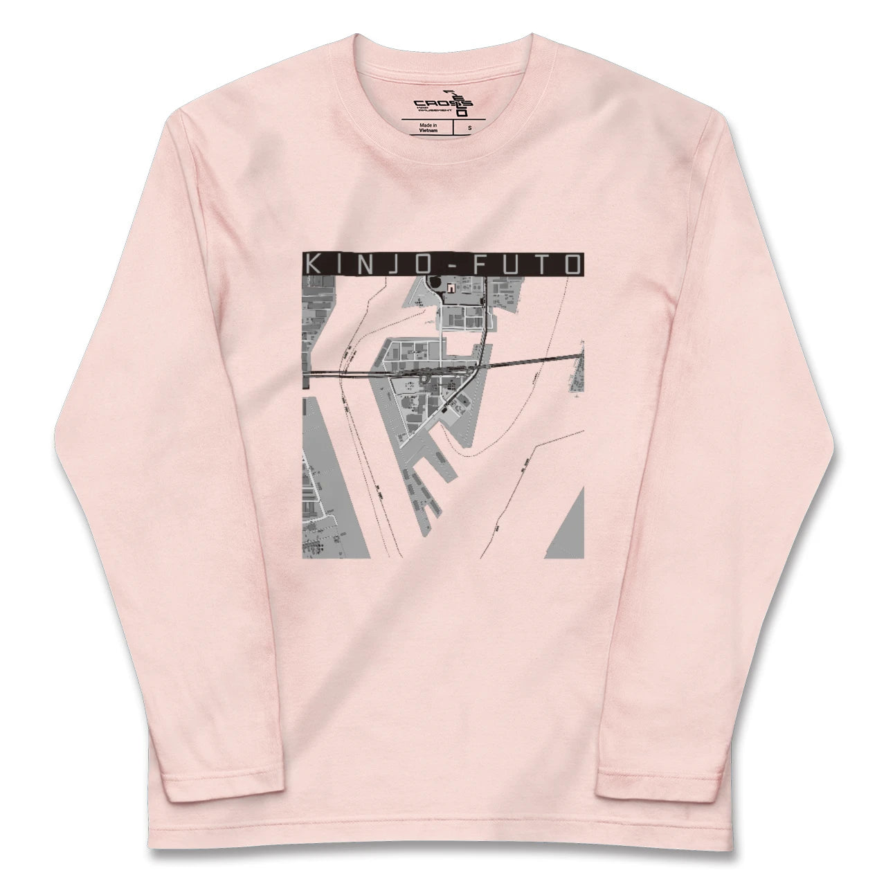 【金城ふ頭(愛知県)】地図柄ロングスリーブTシャツ