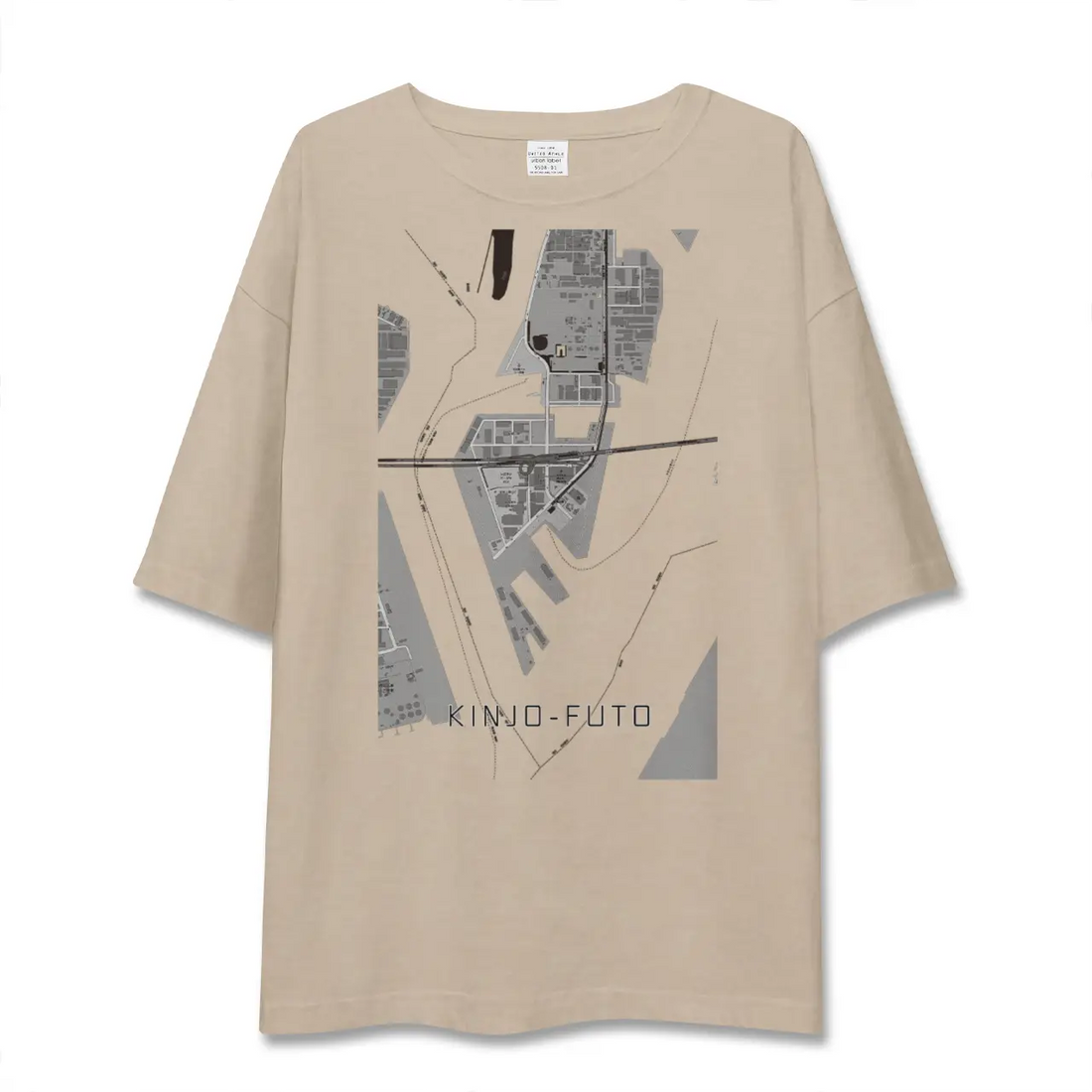 【金城ふ頭(愛知県)】地図柄ビッグシルエットTシャツ
