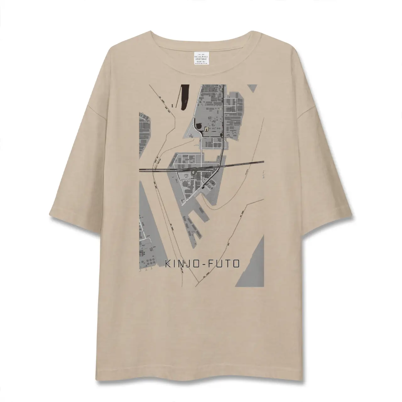 【金城ふ頭(愛知県)】地図柄ビッグシルエットTシャツ