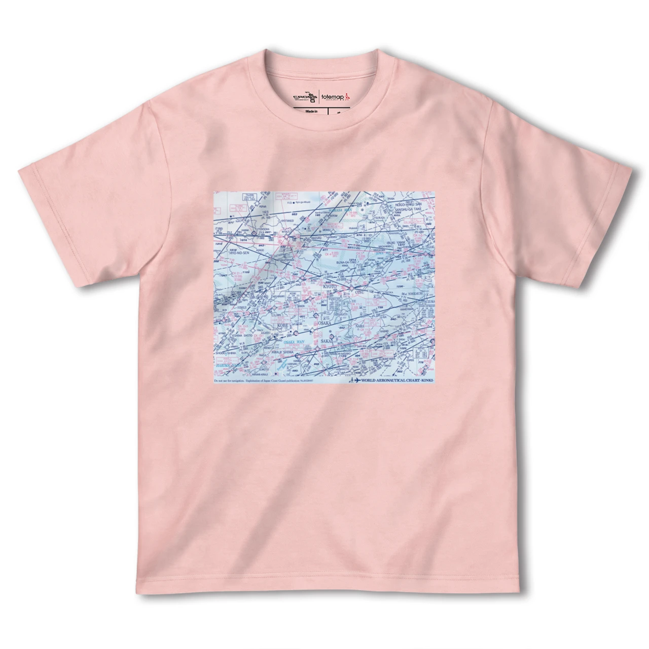 【近畿航空図(大阪府)】航空図Tシャツ