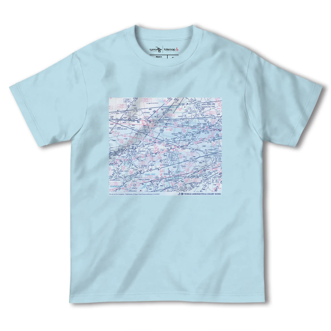 【近畿航空図(大阪府)】航空図Tシャツ