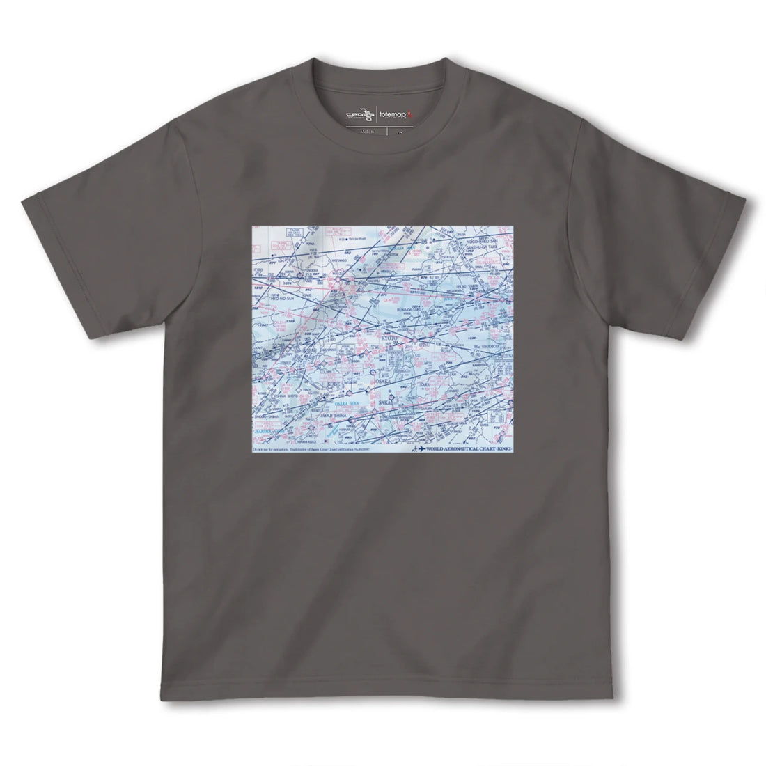 【近畿航空図(大阪府)】航空図Tシャツ