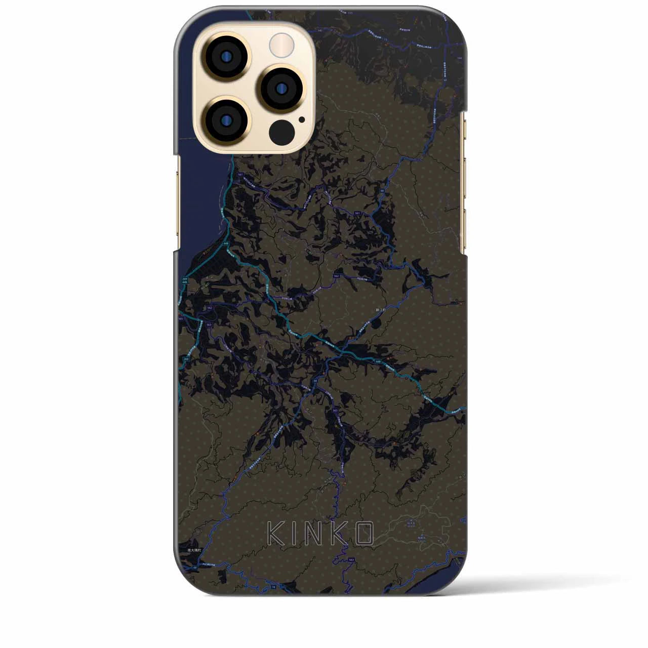 【錦江(鹿児島県)】地図柄iPhoneケース(バックカバータイプ)
