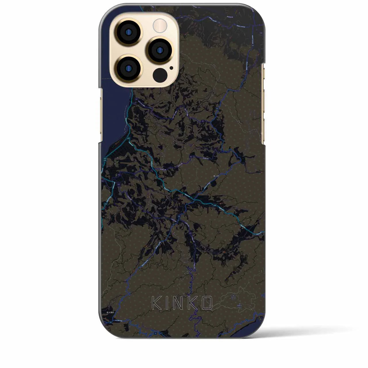 【錦江(鹿児島県)】地図柄iPhoneケース(バックカバータイプ)
