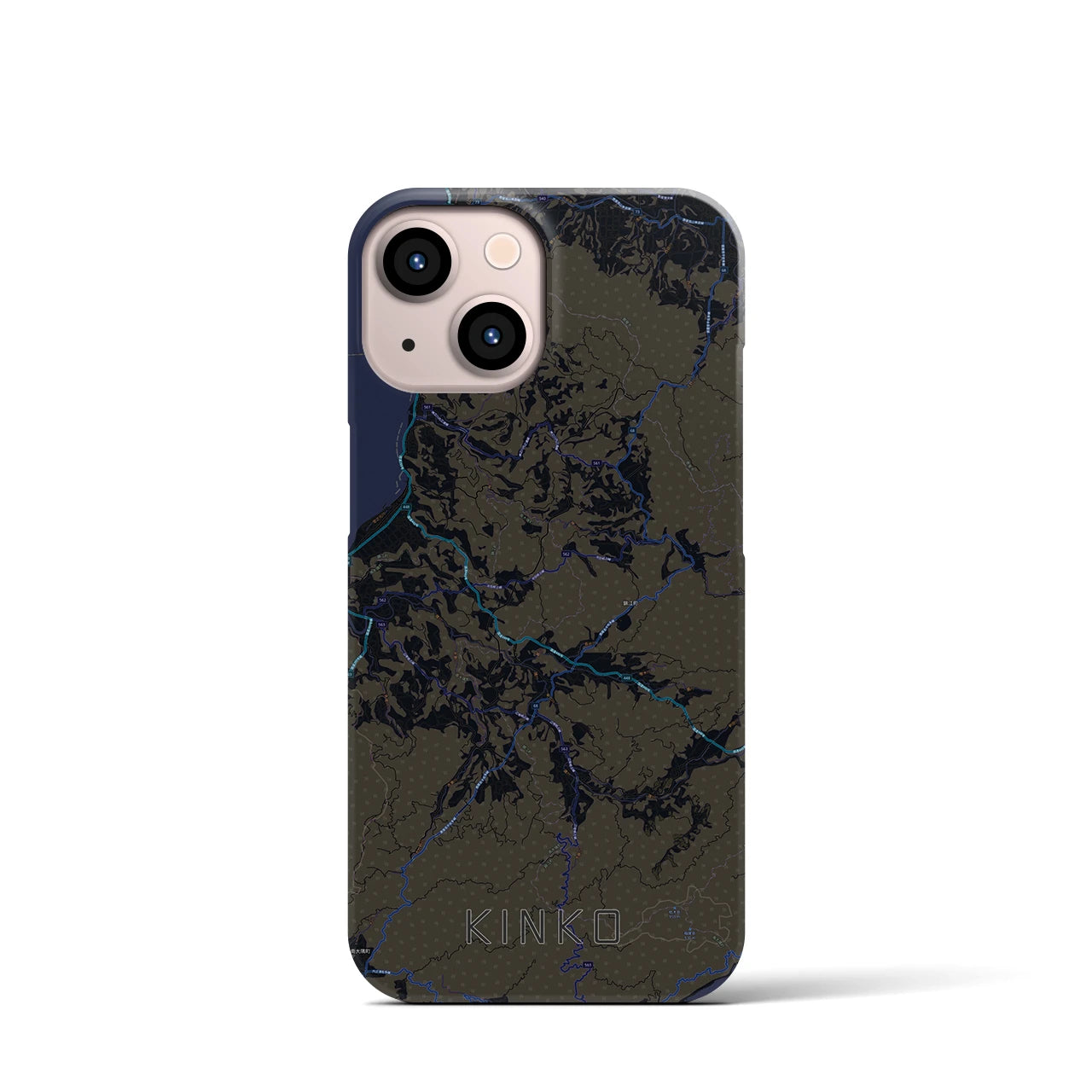 【錦江(鹿児島県)】地図柄iPhoneケース(バックカバータイプ)