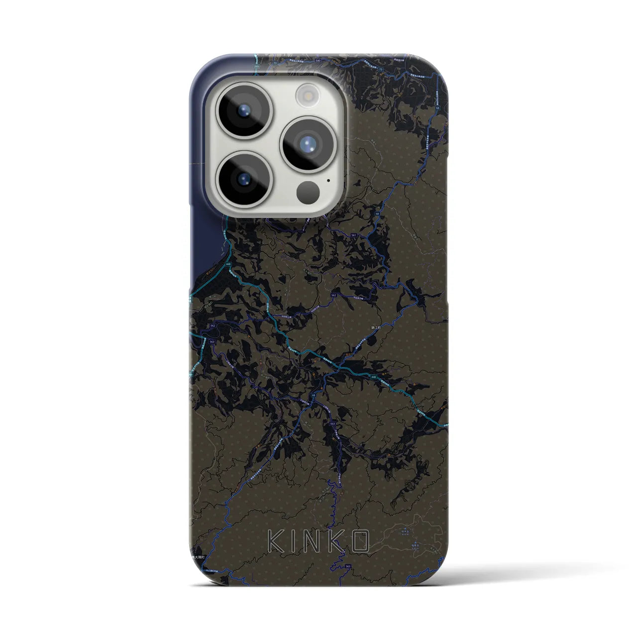 【錦江(鹿児島県)】地図柄iPhoneケース(バックカバータイプ)