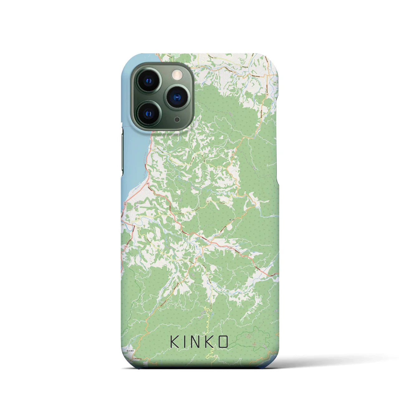 【錦江(鹿児島県)】地図柄iPhoneケース(バックカバータイプ)