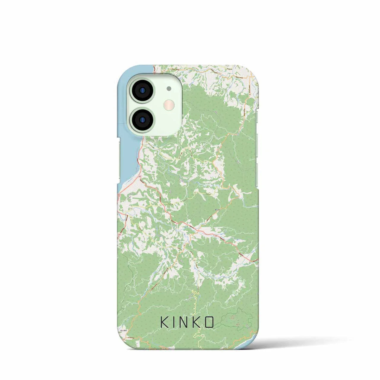 【錦江(鹿児島県)】地図柄iPhoneケース(バックカバータイプ)