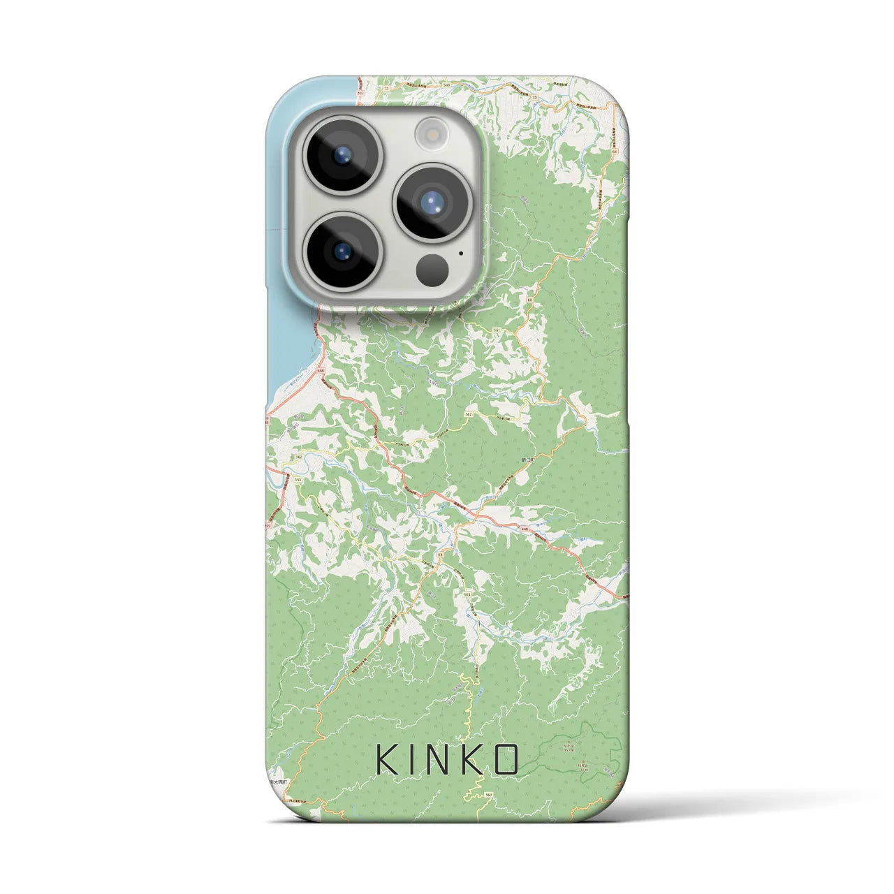 【錦江(鹿児島県)】地図柄iPhoneケース(バックカバータイプ)