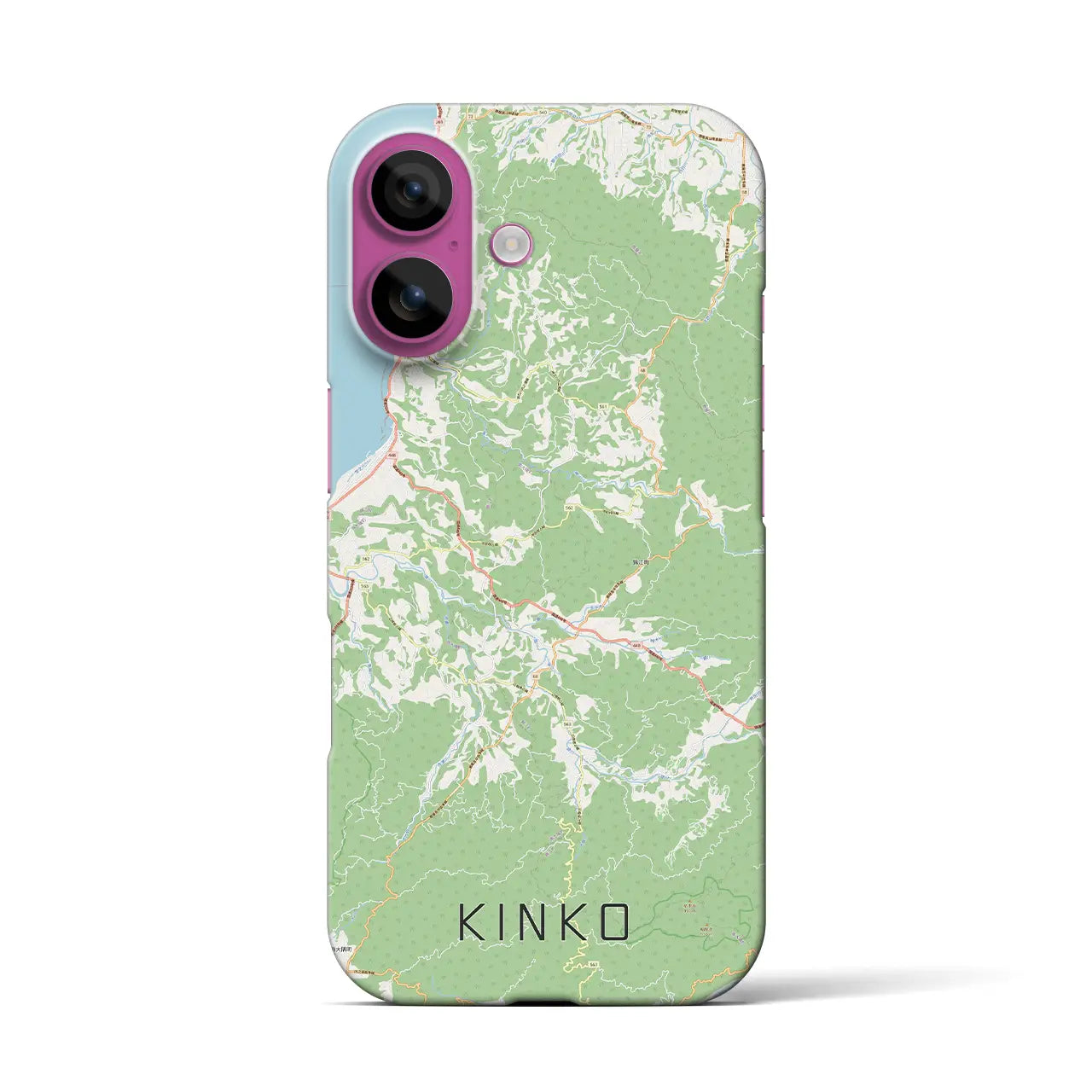【錦江(鹿児島県)】地図柄iPhoneケース(バックカバータイプ)