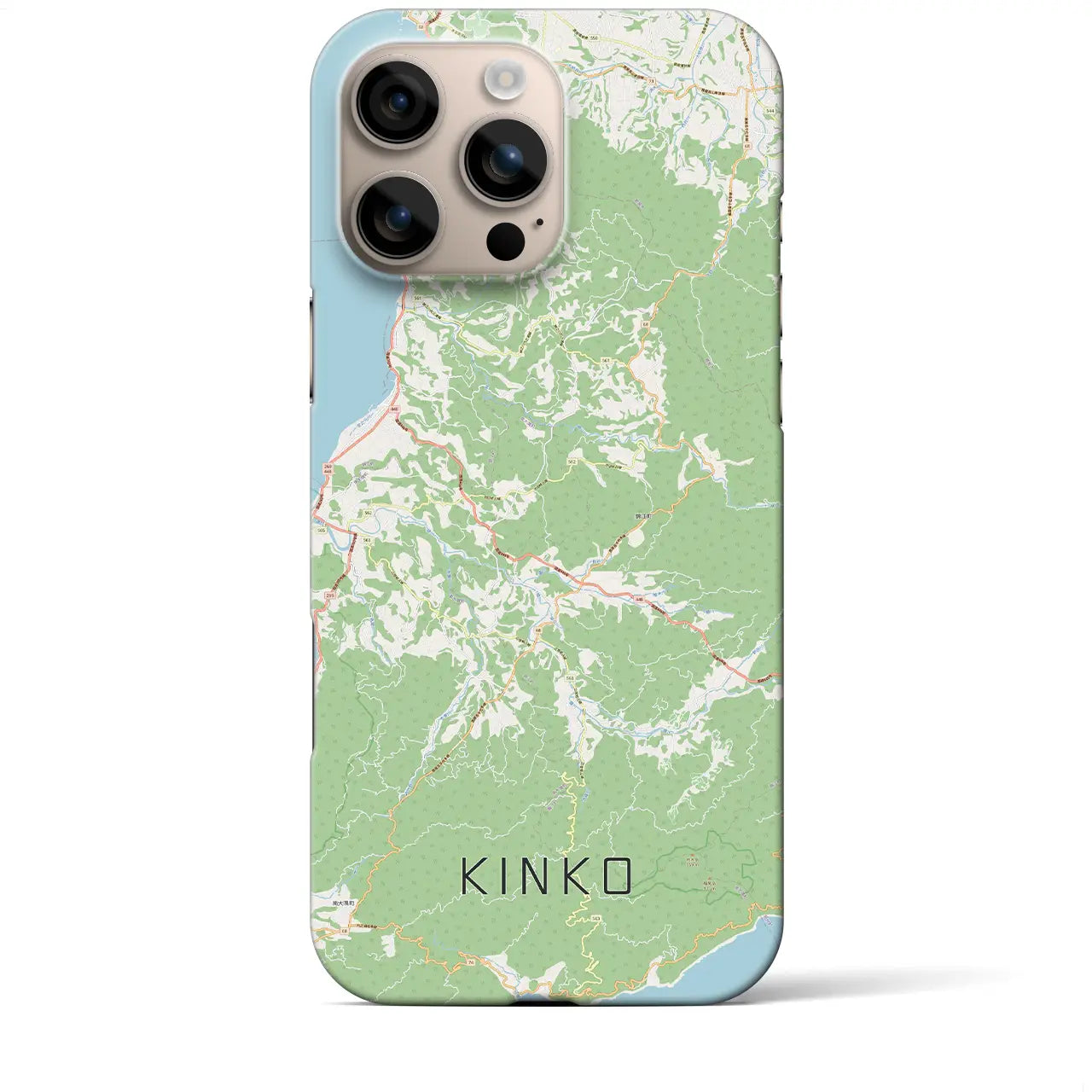 【錦江(鹿児島県)】地図柄iPhoneケース(バックカバータイプ)