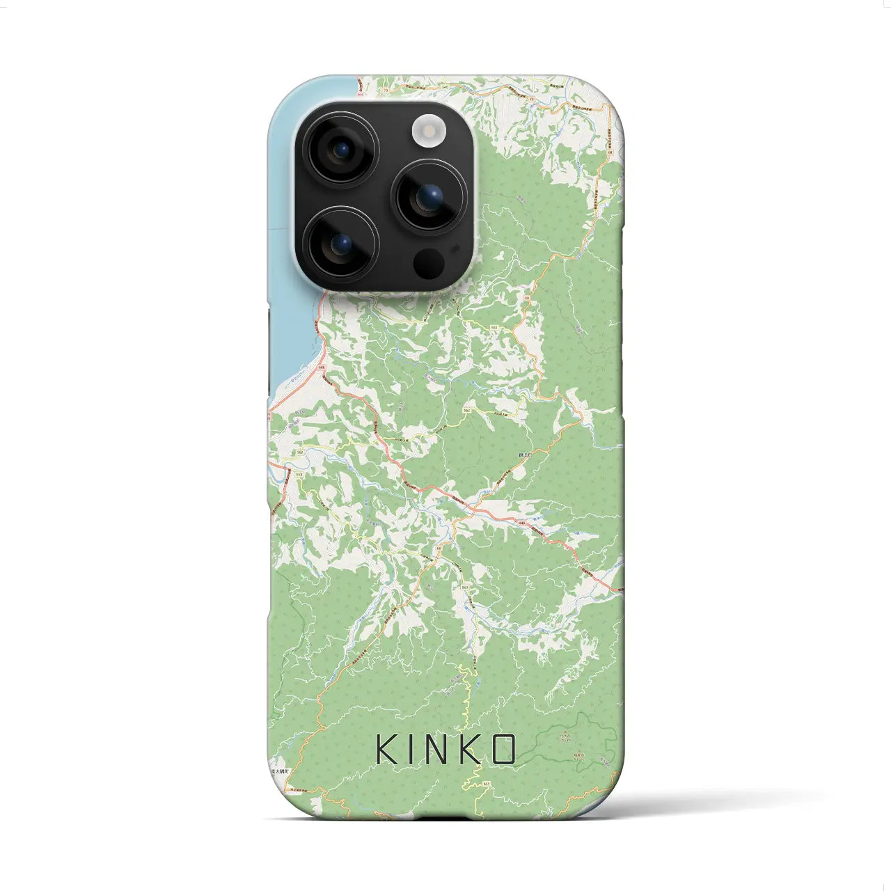 【錦江(鹿児島県)】地図柄iPhoneケース(バックカバータイプ)