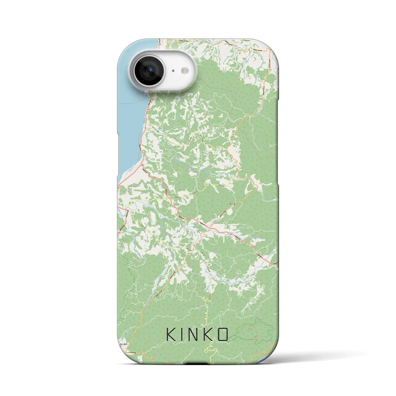 【錦江(鹿児島県)】地図柄iPhoneケース(バックカバータイプ)
