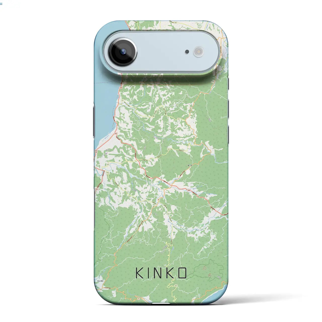 【錦江(鹿児島県)】地図柄iPhoneケース(バックカバータイプ)