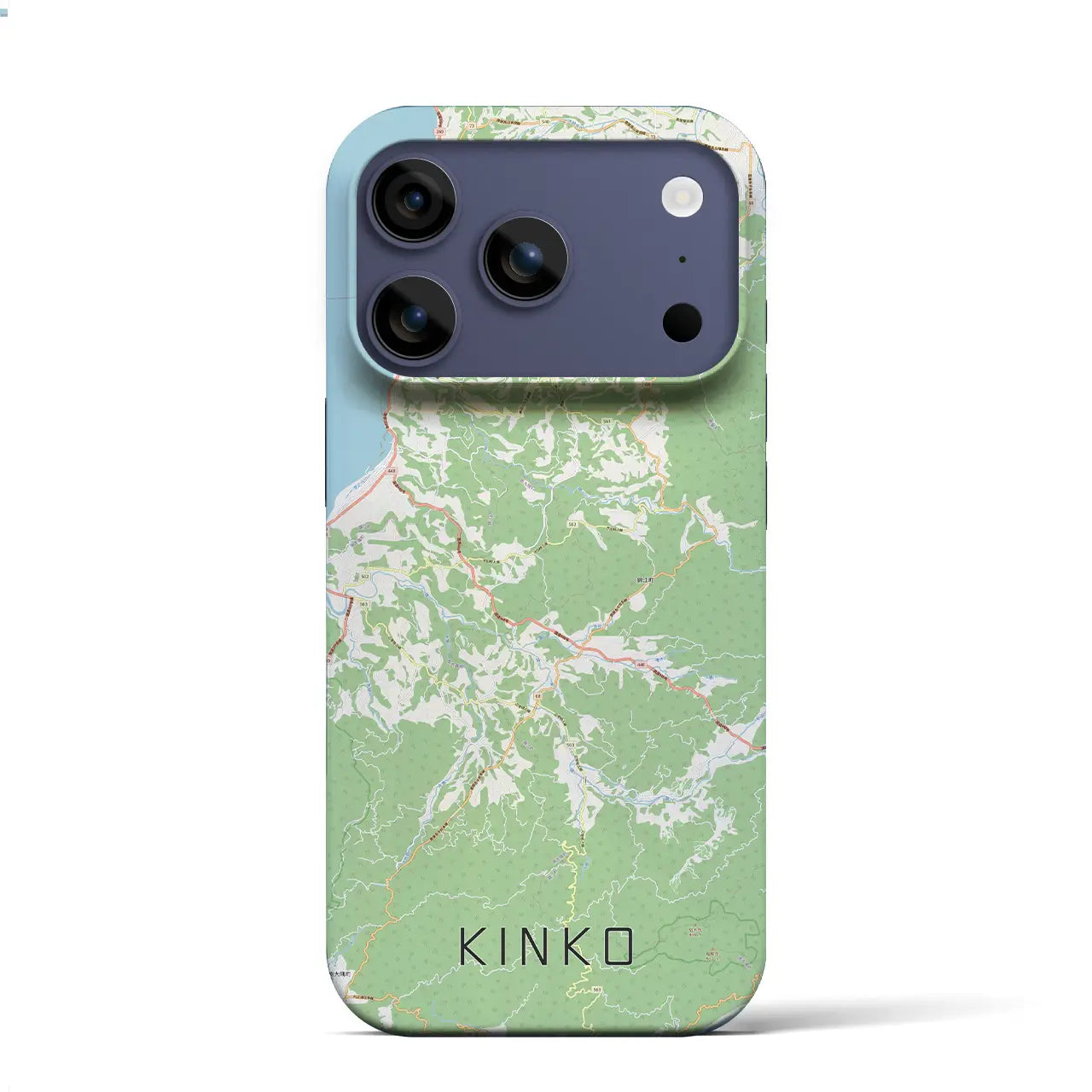 【錦江(鹿児島県)】地図柄iPhoneケース(バックカバータイプ)
