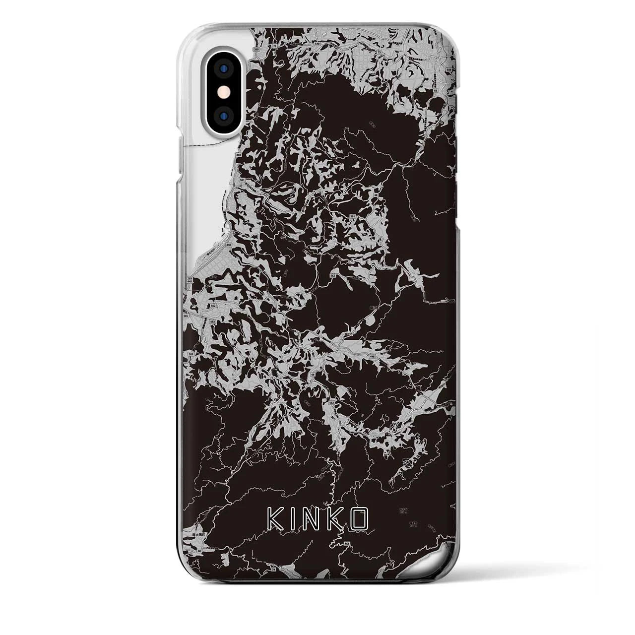 【錦江(鹿児島県)】地図柄iPhoneケース(クリアタイプ)