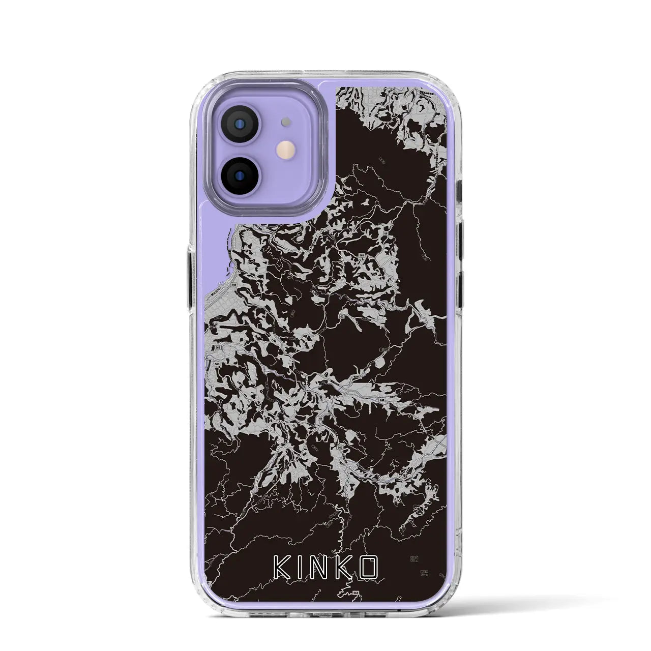 【錦江(鹿児島県)】地図柄iPhoneケース(MagSafeタイプ)