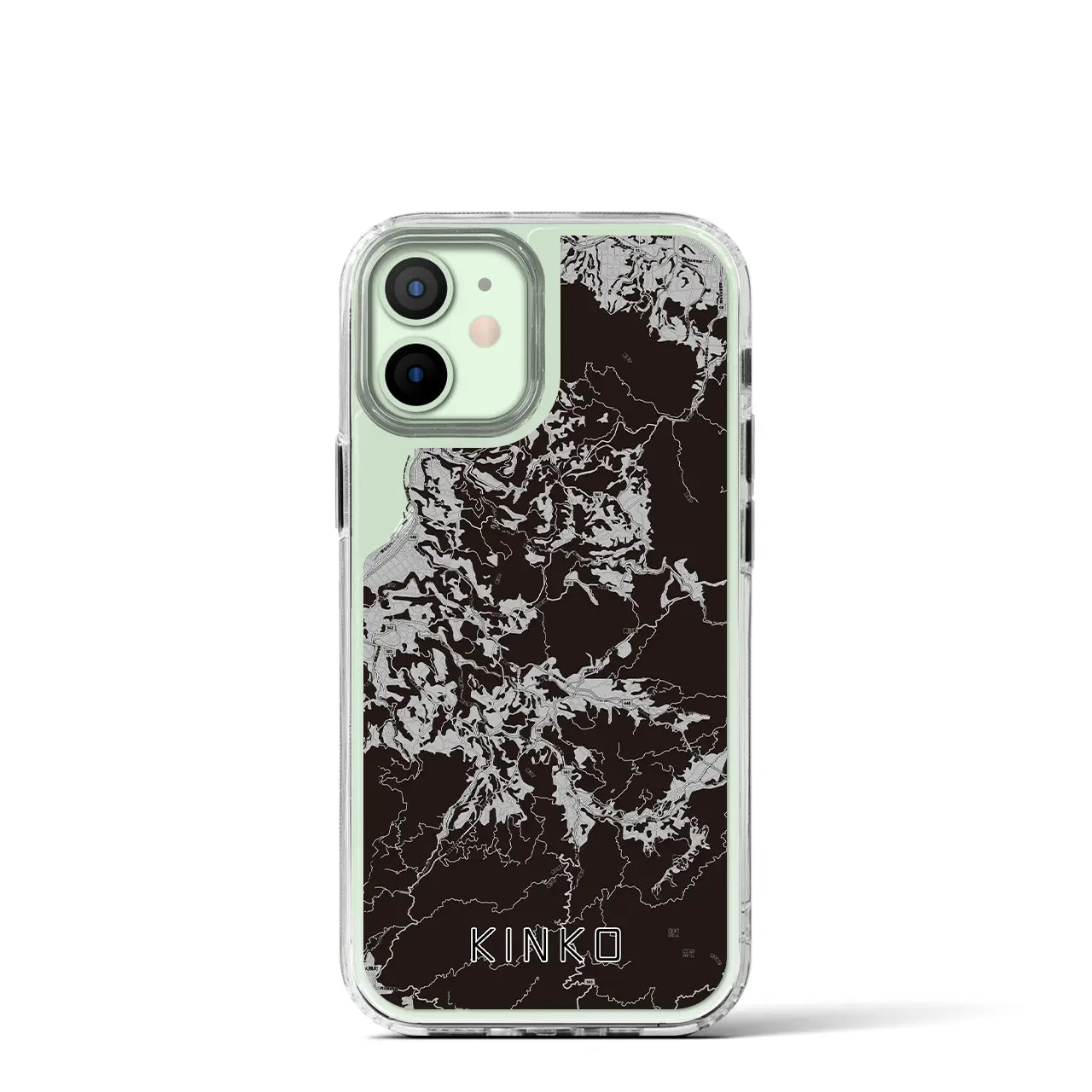 【錦江(鹿児島県)】地図柄iPhoneケース(MagSafeタイプ)