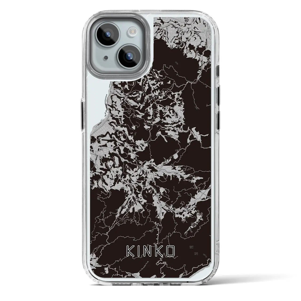 【錦江(鹿児島県)】地図柄iPhoneケース(MagSafeタイプ)