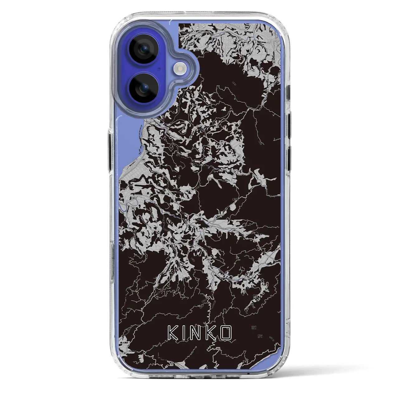 【錦江(鹿児島県)】地図柄iPhoneケース(MagSafeタイプ)