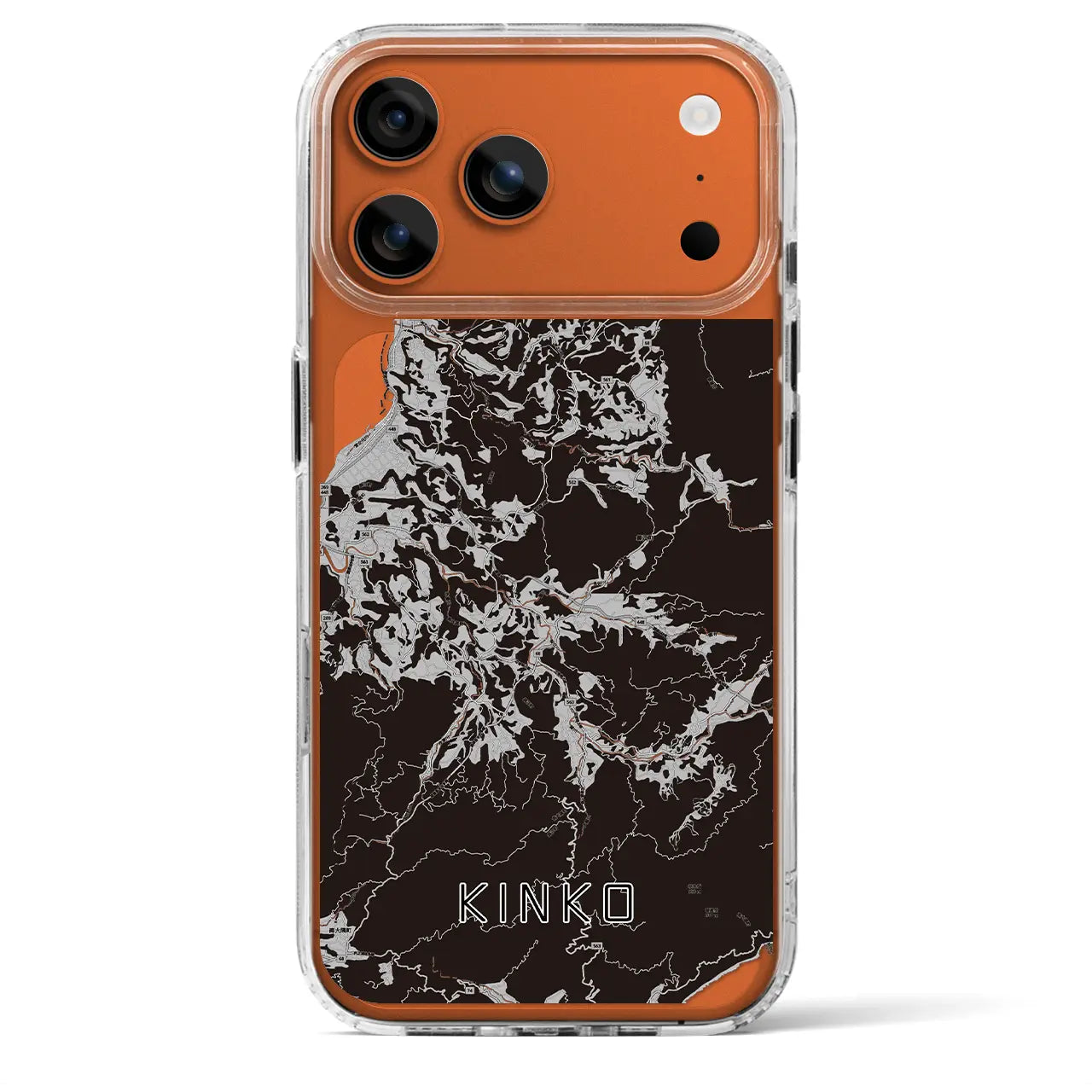 【錦江(鹿児島県)】地図柄iPhoneケース(MagSafeタイプ)