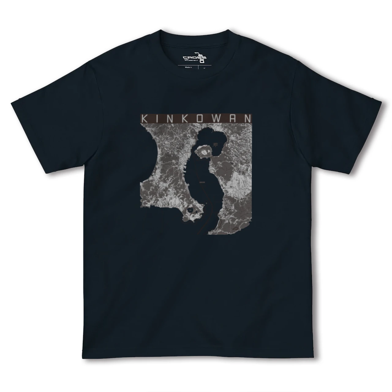 【錦江湾(鹿児島県)】地図柄ヘビーウェイトTシャツ