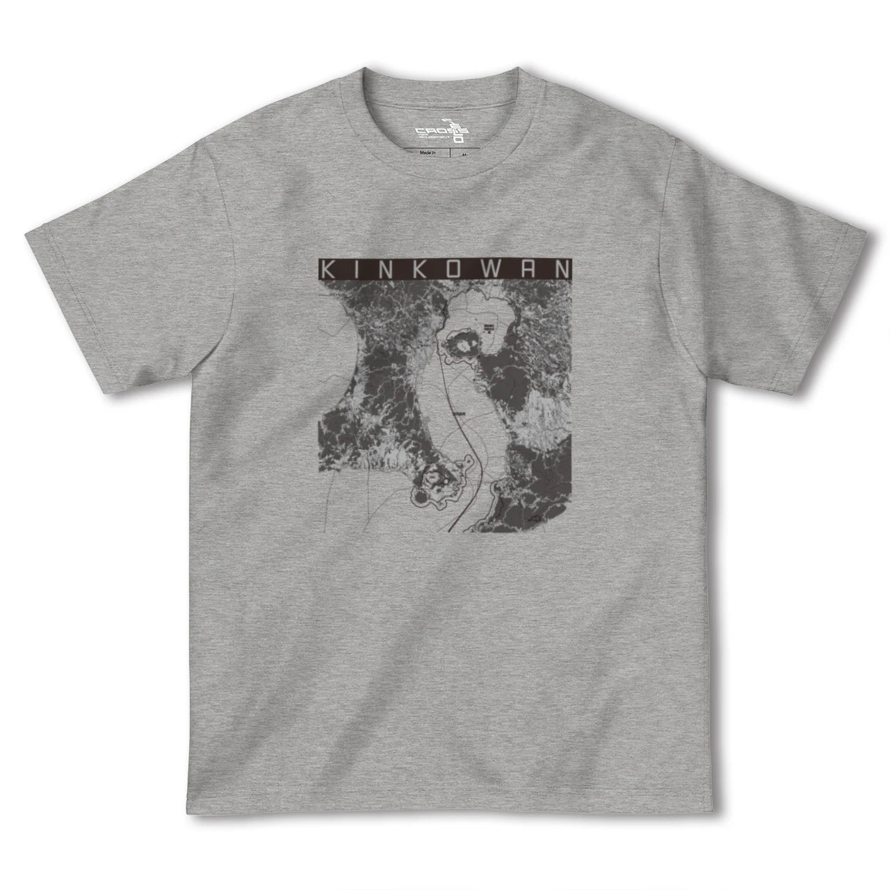 【錦江湾(鹿児島県)】地図柄ヘビーウェイトTシャツ