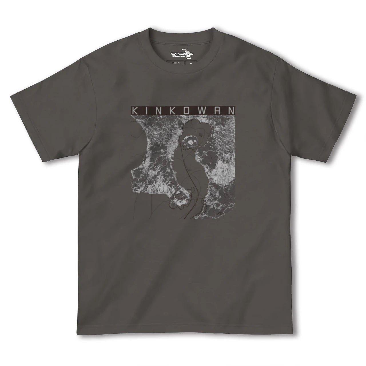【錦江湾(鹿児島県)】地図柄ヘビーウェイトTシャツ
