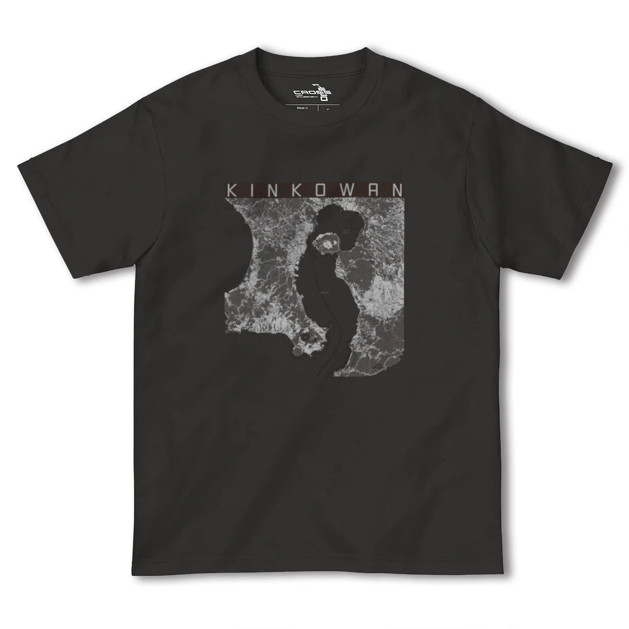 【錦江湾(鹿児島県)】地図柄ヘビーウェイトTシャツ