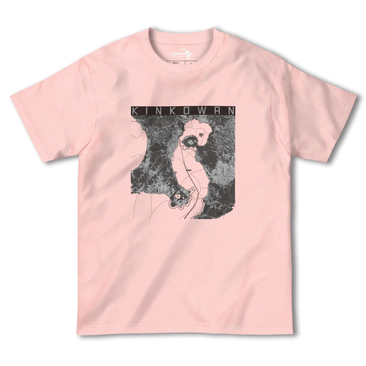 【錦江湾(鹿児島県)】地図柄ヘビーウェイトTシャツ