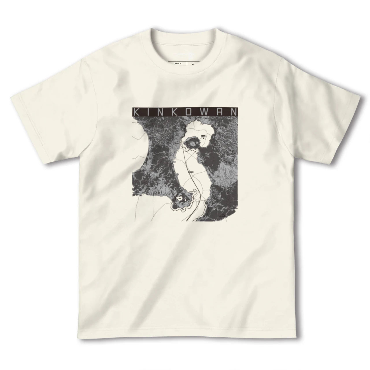 【錦江湾(鹿児島県)】地図柄ヘビーウェイトTシャツ
