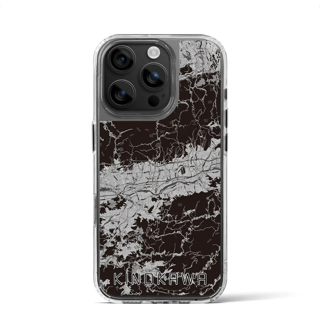 【紀の川(和歌山県)】地図柄iPhoneケース(MagSafeタイプ)