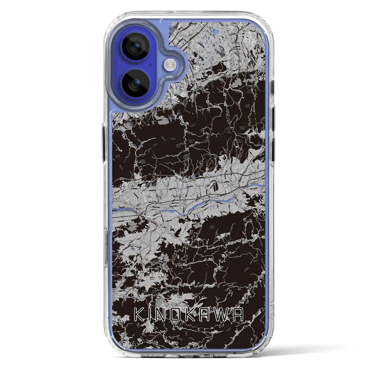 【紀の川(和歌山県)】地図柄iPhoneケース(MagSafeタイプ)