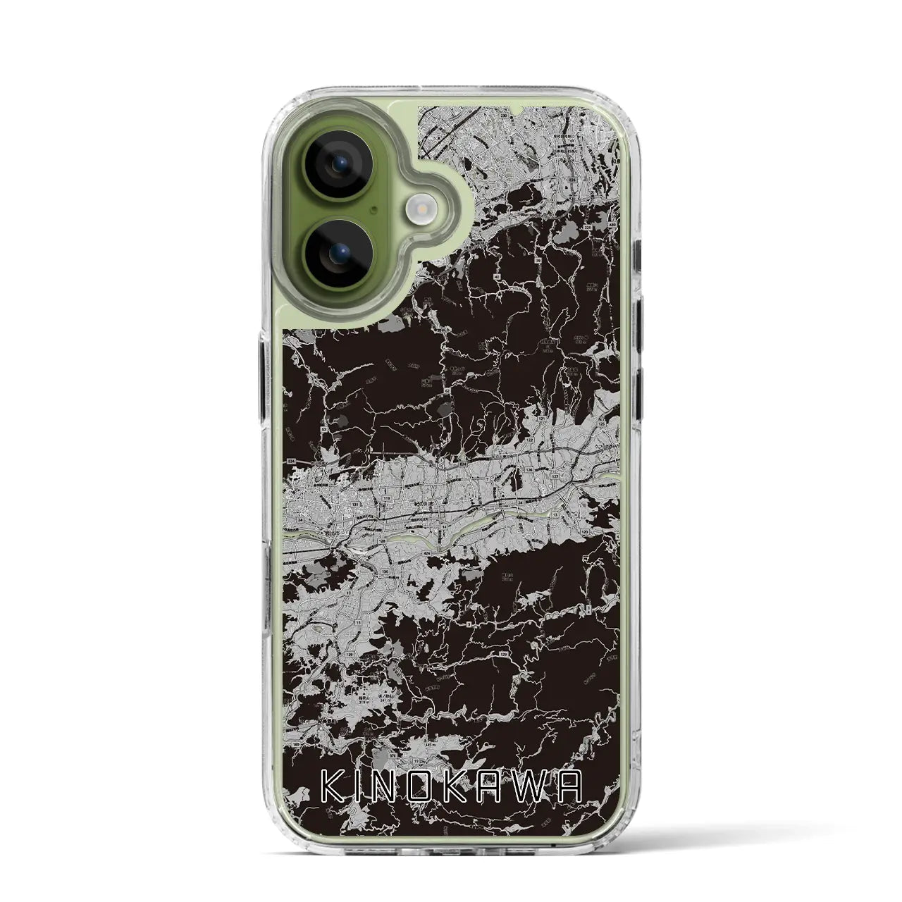 【紀の川(和歌山県)】地図柄iPhoneケース(MagSafeタイプ)