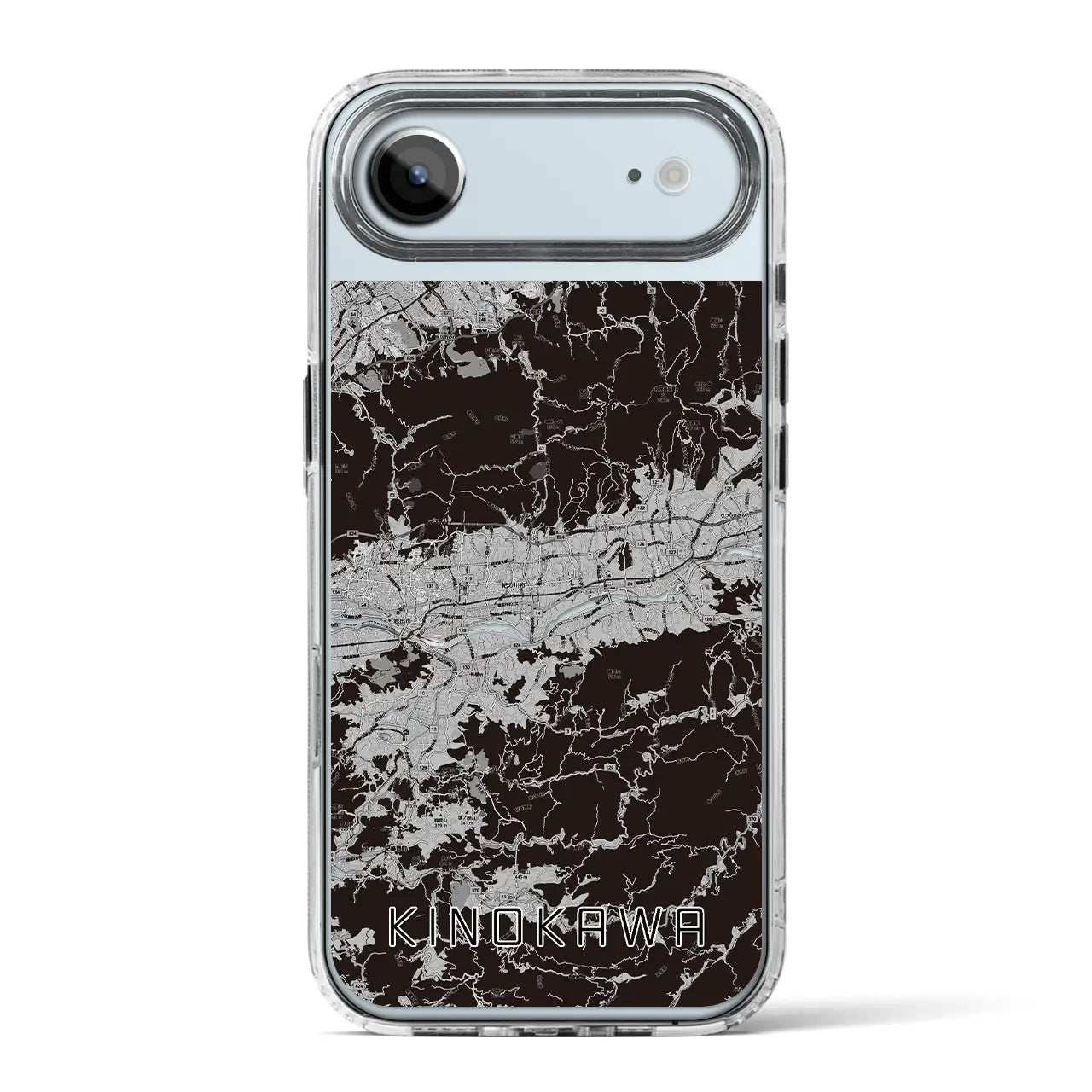 【紀の川(和歌山県)】地図柄iPhoneケース(MagSafeタイプ)