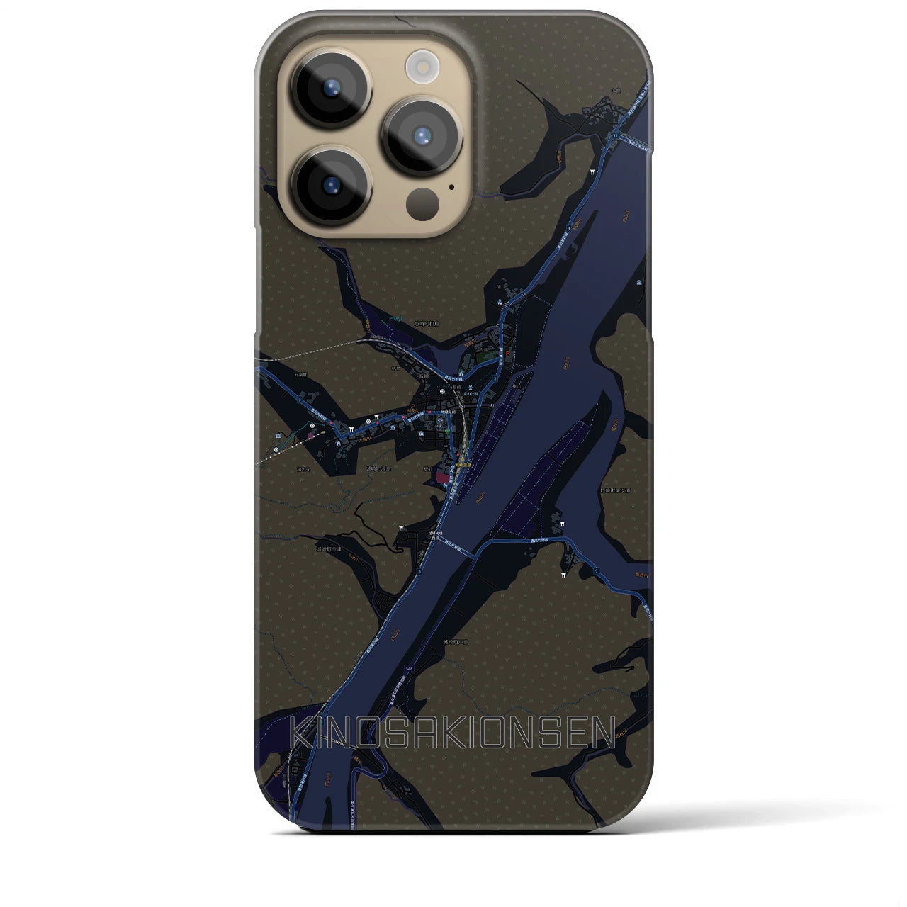 【城崎温泉(兵庫県)】地図柄iPhoneケース(バックカバータイプ)