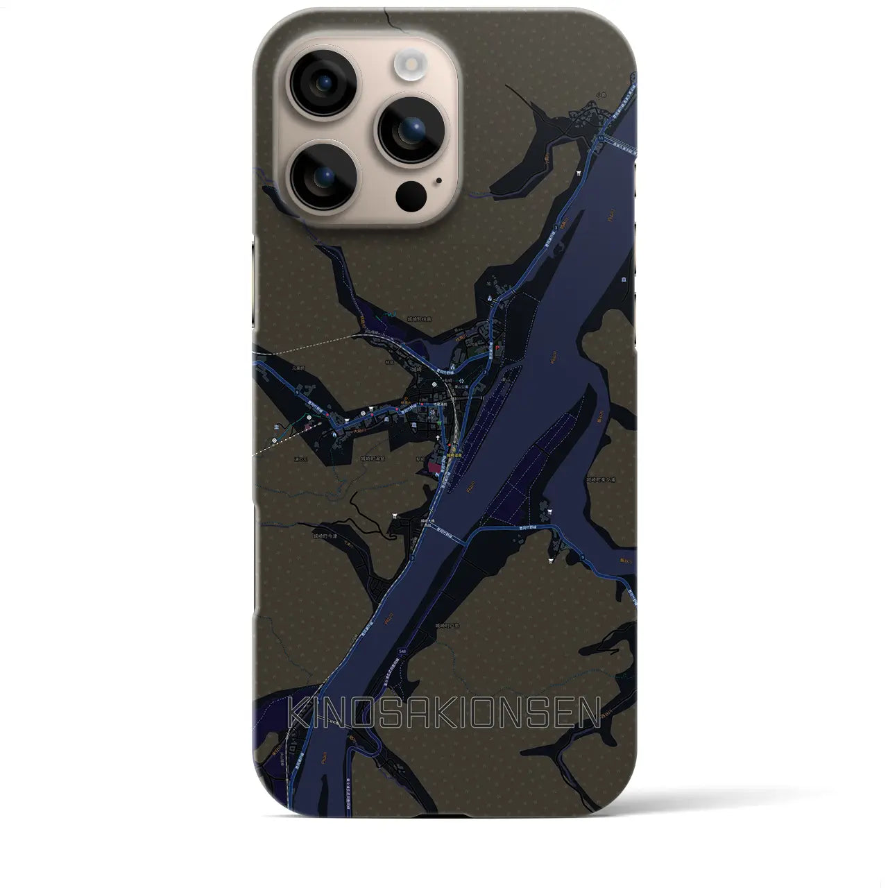 【城崎温泉(兵庫県)】地図柄iPhoneケース(バックカバータイプ)