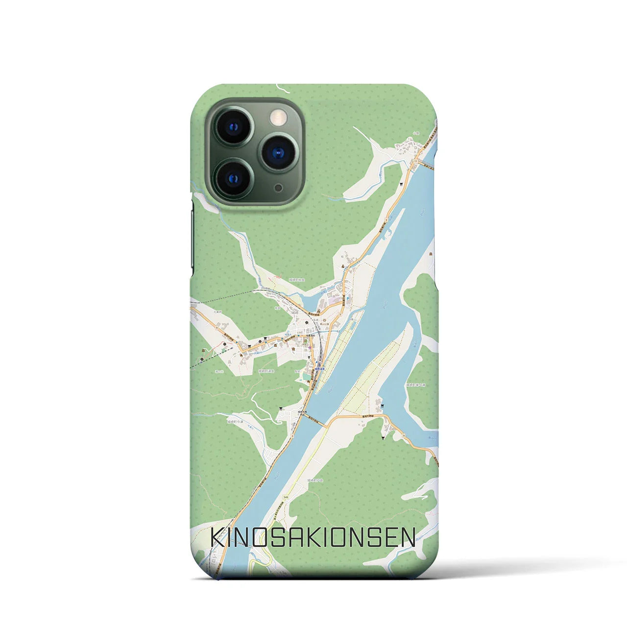 【城崎温泉(兵庫県)】地図柄iPhoneケース(バックカバータイプ)