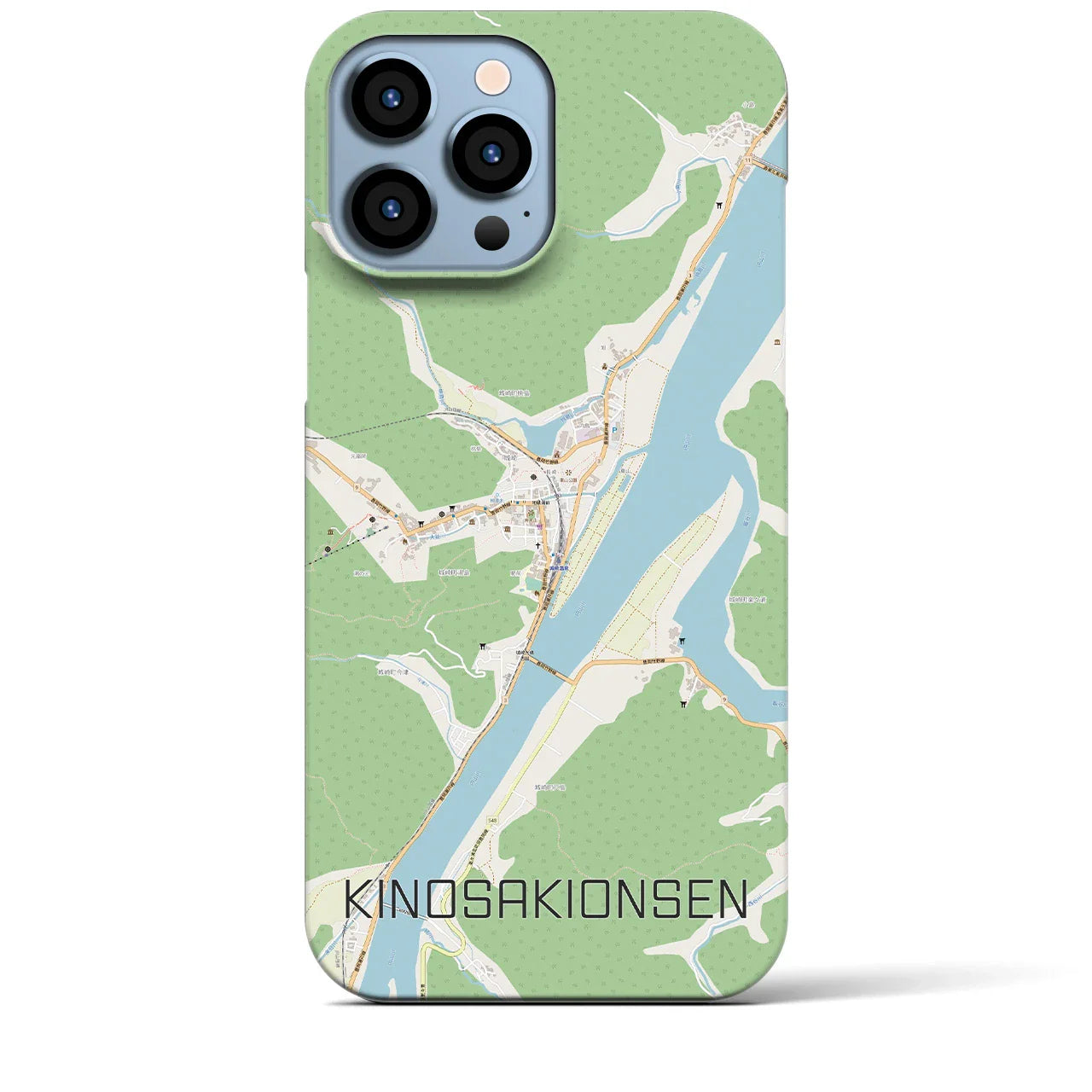 【城崎温泉(兵庫県)】地図柄iPhoneケース(バックカバータイプ)
