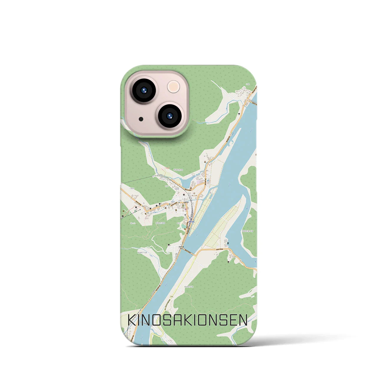 【城崎温泉(兵庫県)】地図柄iPhoneケース(バックカバータイプ)