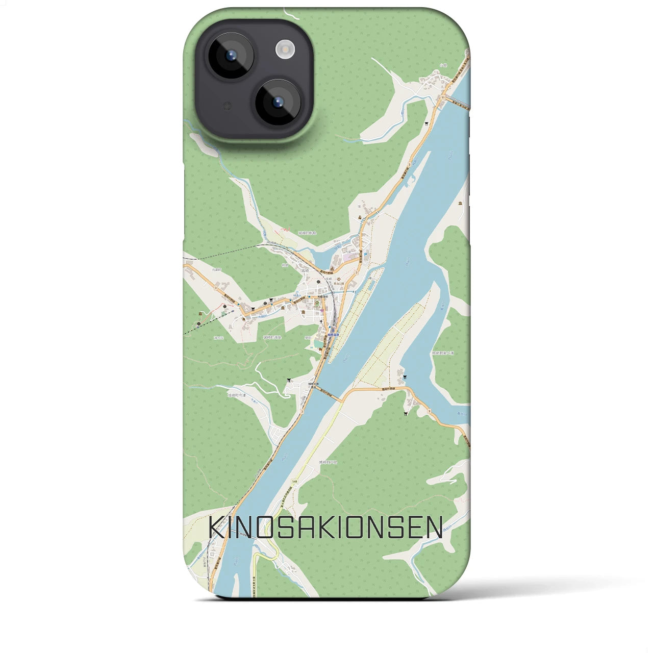 【城崎温泉(兵庫県)】地図柄iPhoneケース(バックカバータイプ)