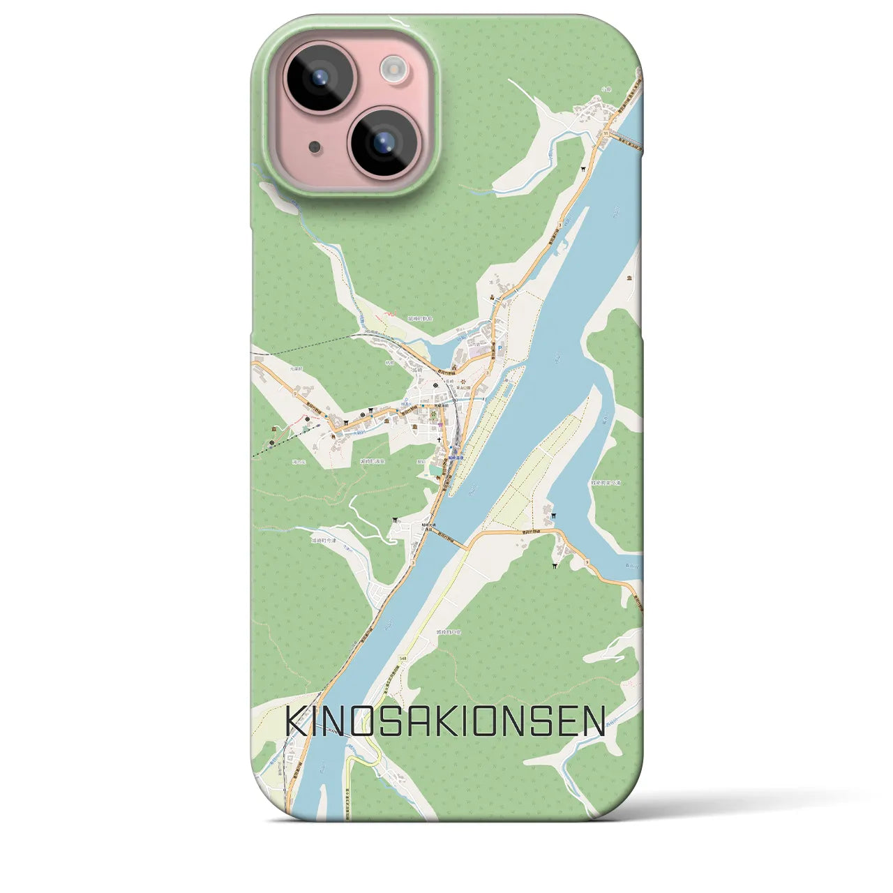 【城崎温泉(兵庫県)】地図柄iPhoneケース(バックカバータイプ)