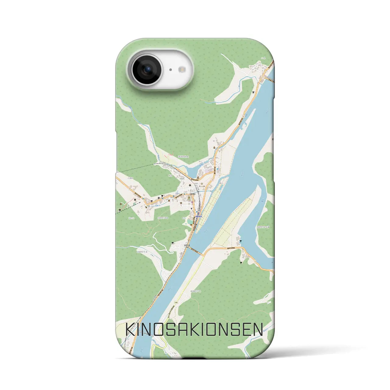 【城崎温泉(兵庫県)】地図柄iPhoneケース(バックカバータイプ)