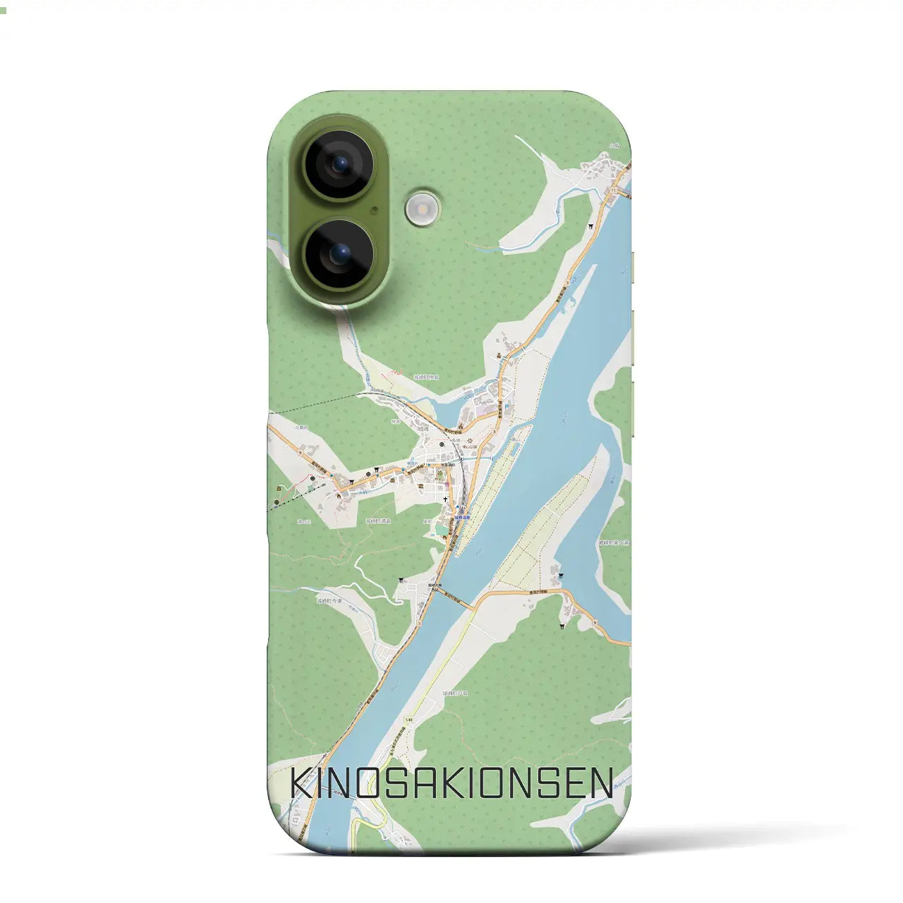 【城崎温泉(兵庫県)】地図柄iPhoneケース(バックカバータイプ)