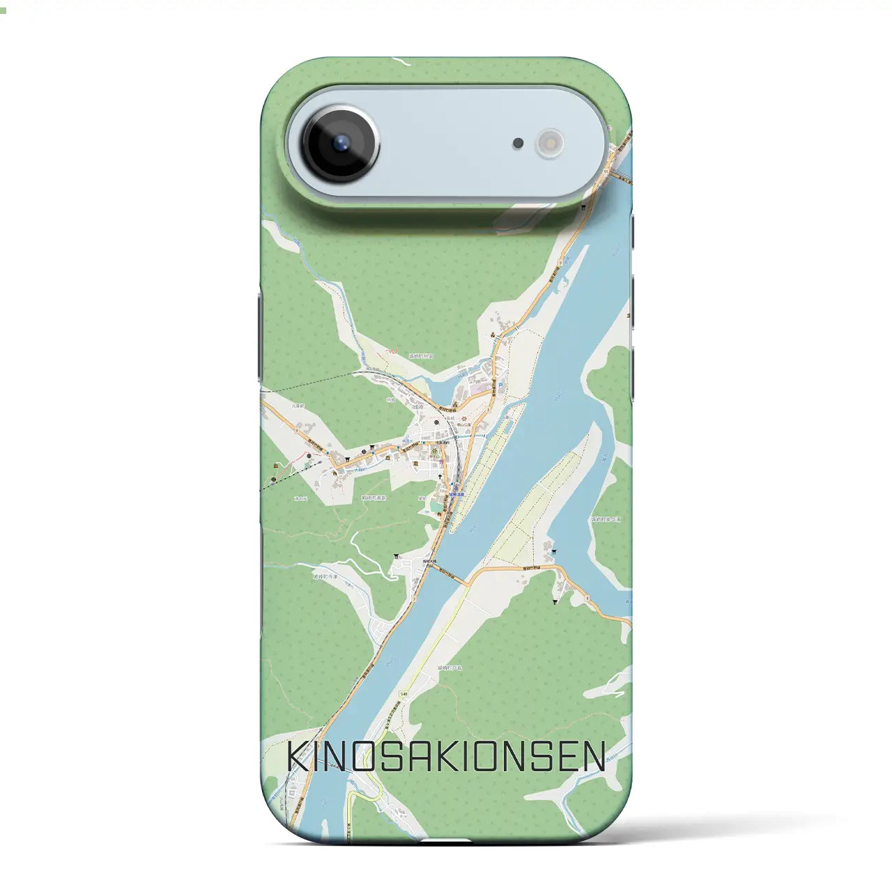 【城崎温泉(兵庫県)】地図柄iPhoneケース(バックカバータイプ)