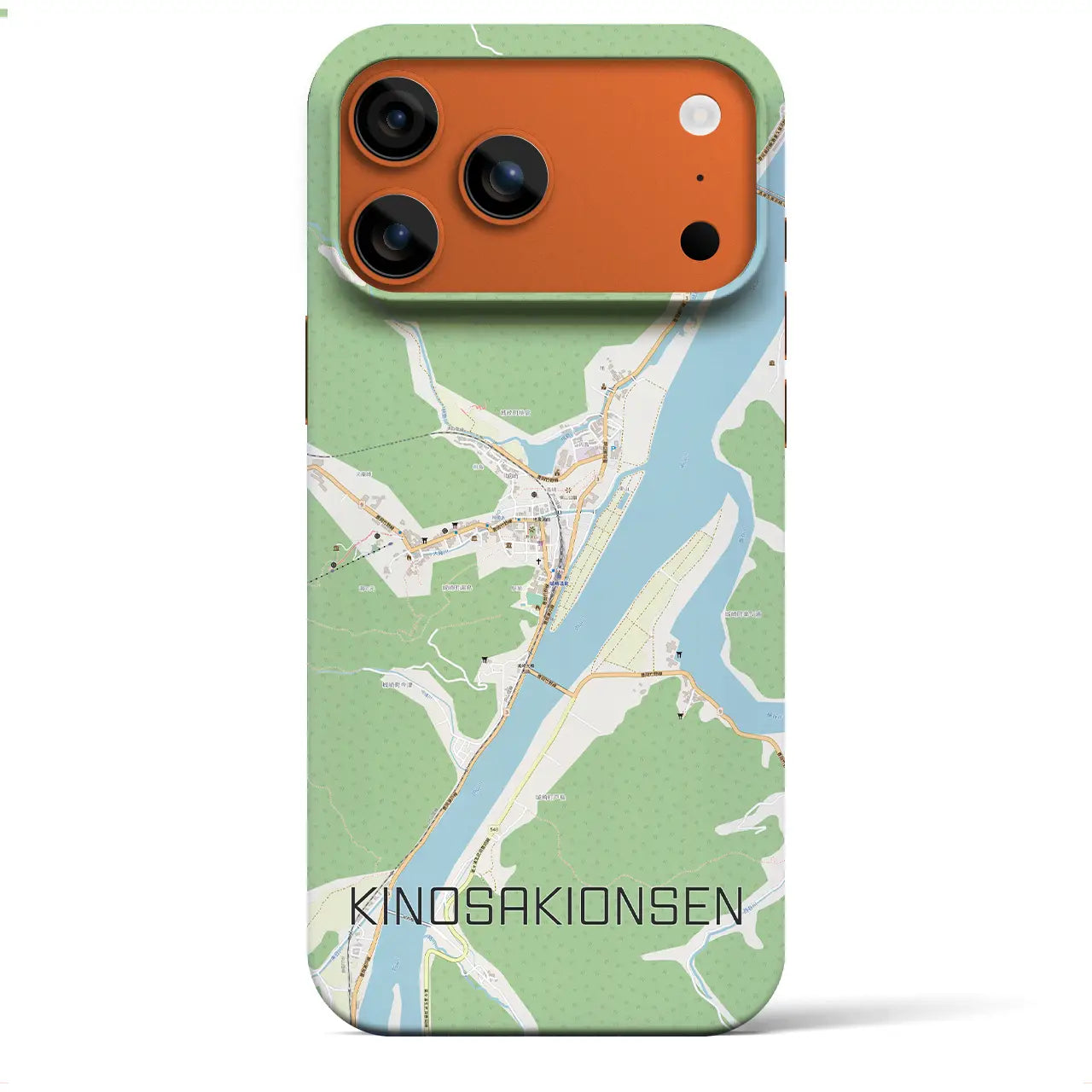 【城崎温泉(兵庫県)】地図柄iPhoneケース(バックカバータイプ)