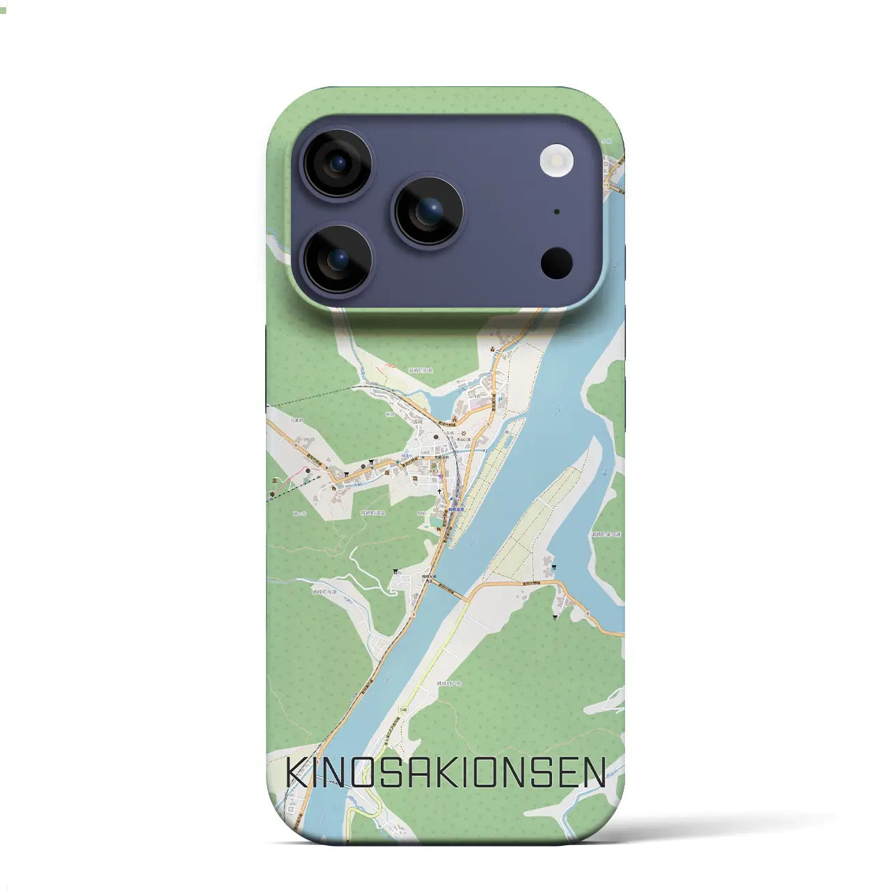 【城崎温泉(兵庫県)】地図柄iPhoneケース(バックカバータイプ)